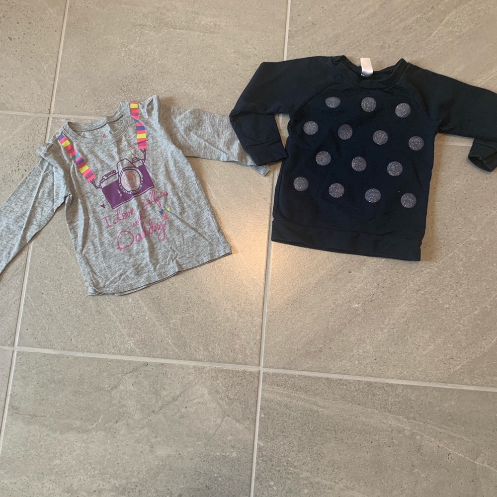 Baby Gap Girls Pullover Sweater and Long Sleeve T Shirt 3T
